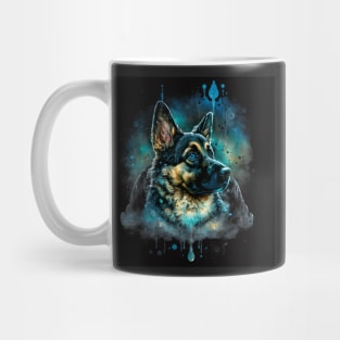 German Shepard Puppy doggy dog Sci-fi Mug